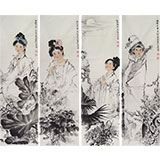 精品國畫四大美人