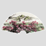 吉林美協(xié)鄒本財(cái)扇面《壺口瀑布》