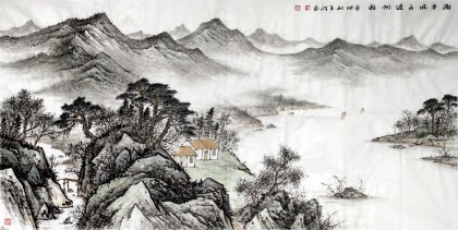 國(guó)家畫院劉金河四尺《潮平風(fēng)正遠(yuǎn)帆輕》
