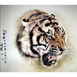 名家孔祥前六尺斗方《山君王者》（詢價(jià)）