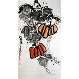 著名畫家李明成三尺《秋韻圖》