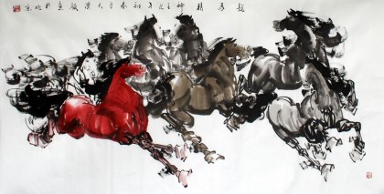 黃江四尺八駿圖《龍馬精神》