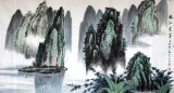 寧良成六尺桂林山水《漓江疊翠》