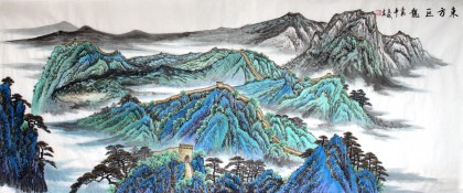 寧良成小八尺精品長(zhǎng)城國(guó)畫《東方巨龍》