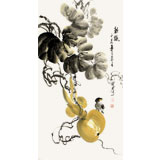 王寶欽三尺寫意葫蘆《秋趣》(詢價)