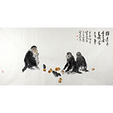 王向陽 四尺《猴送千重喜》 中國(guó)美術(shù)家協(xié)會(huì)會(huì)員