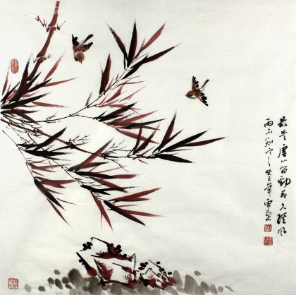 安徽美協(xié)何華賢四尺斗方《最是虛心留勁節(jié)》