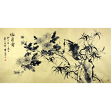 安徽美協(xié)何華賢四尺花鳥畫《傲清霜》