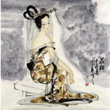 北京美協(xié)李鳳英四尺斗方《花語》（詢價(jià)）