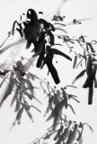 李勝春三尺水墨鳥(niǎo)飛竹《清風(fēng)圖》