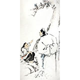 陳漫之四尺大寫(xiě)意人物畫(huà)《松下問(wèn)童子》（詢價(jià)）