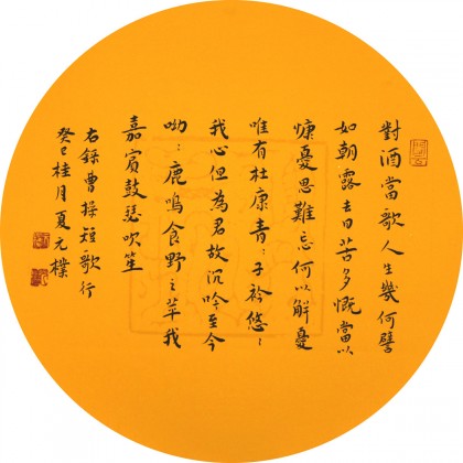 元樸小尺寸曹操詩詞書法《短歌行》（詢價）
