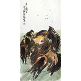 劉紀(jì)三尺駿馬圖《天之驕子》 中國(guó)畫大家 真跡收藏（詢價(jià)）