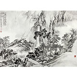 名家孔方小四尺《水繞孤村遠》(詢價)