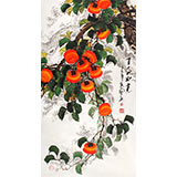 三尺吉利國畫《百事如意》