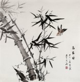 安徽美協(xié)何華賢四尺斗方《高節(jié)圖》