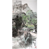 民盟美協(xié)理事黃奇松作品《壯鄉(xiāng)侗寨風(fēng)雨橋》