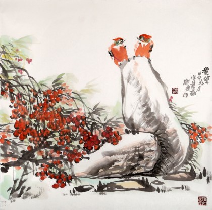 中國煤炭美術(shù)家協(xié)會理事 鄭慶年《秋實》