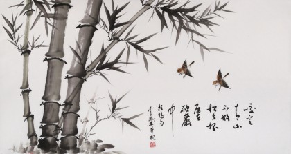 安徽美協(xié)何華賢 三尺《咬定青山不放松》