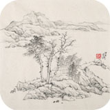 福建美協(xié)官鴻小尺寸《世外》