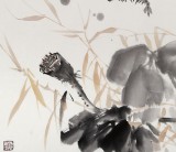 中國(guó)濕地畫派創(chuàng)始人之一張明河 四尺斗方《游龍圖》詢價(jià)