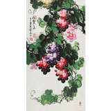 黃藝三尺葡萄畫《秋實(shí)圖》