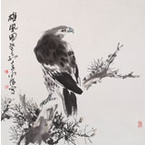 【已售】王向陽(yáng) 四尺斗方 《雄風(fēng)圖》中國(guó)美術(shù)家協(xié)會(huì)會(huì)員