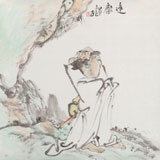 曹建濤 四尺斗方《達(dá)摩》 獨(dú)具特色水墨人物畫(huà)家