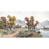 朝鮮名家蔡京華 四尺《故鄉(xiāng)小路》