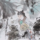 魏志平 四尺《妙玉觀荷》 河北省美協(xié)會員