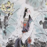 魏志平 四尺《妙玉觀荷》 河北省美協(xié)會員