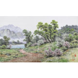 朝鮮名家蔡京華 四尺《河岸的五月》