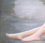 著名青年油畫家朱藝林 布面油畫 《江山美人》