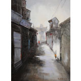 郭麗巖 《小巷》 布面油畫(huà)