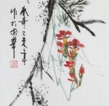 北京美協(xié)張春奇三尺《春趣》（詢價）