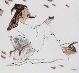 北京美協(xié)張春奇三尺《李白送孟浩然》