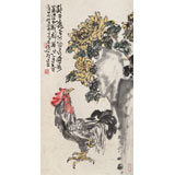 曲逸之 三尺《吉祥如意》 河南省著名花鳥畫家