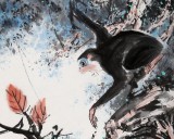 北京美協(xié)張春奇 四尺《申年豐喜》（詢價(jià)）