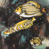 國(guó)家一級(jí)美術(shù)師王永剛 小尺寸指畫(huà)《悠游》(詢價(jià))