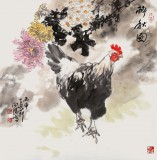 王向陽 四尺斗方《醉秋圖》中國美術(shù)家協(xié)會(huì)會(huì)員（詢價(jià)）