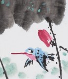 劉紀 四尺三開《春日》 中國畫大家 真跡收藏（詢價）