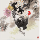 王向陽(yáng) 四尺斗方《醉秋圖》中國(guó)美術(shù)家協(xié)會(huì)會(huì)員（詢價(jià)）