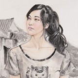 王其志四尺斗方《故鄉(xiāng)情》 中美協(xié)會(huì)員 江蘇贛榆美協(xié)副主席