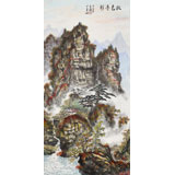 蒲家瑞 三尺《秋色丹彩》 88歲陜西著名老畫家