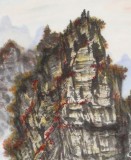 蒲家瑞 三尺《秋色丹彩》 88歲陜西著名老畫家