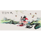 張春奇 四尺《汲》徐悲鴻紀(jì)念館藝術(shù)中心理事（詢價）