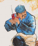 【已售】張春奇 三尺《休閑》徐悲鴻紀(jì)念館藝術(shù)中心理事