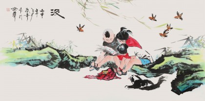 張春奇 四尺《汲》徐悲鴻紀念館藝術中心理事（詢價）