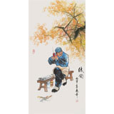 【已售】張春奇 三尺《休閑》徐悲鴻紀(jì)念館藝術(shù)中心理事