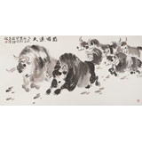 著名牦牛畫家 王文煜 四尺《前程遠大》